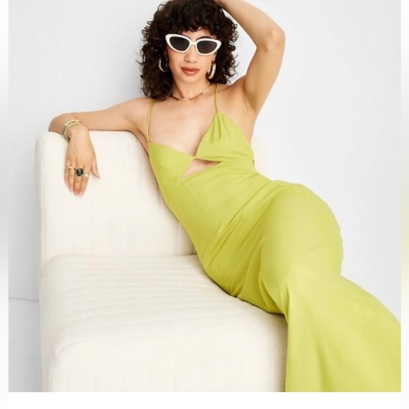 Nwt strappy cut out midi slip dress by Future Collective - Picture 2 of 4